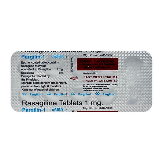 Pargilin 1mg Tablet 10'S - Global Surgicals