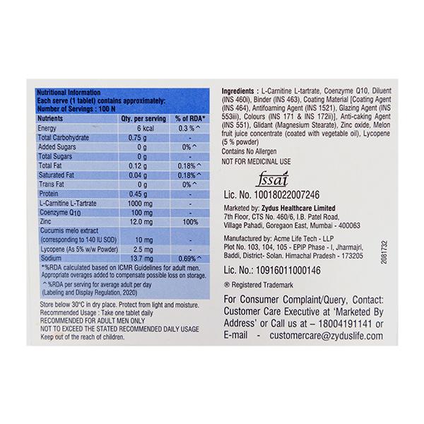 Paternia XT Tablet 10'S - Global Surgicals