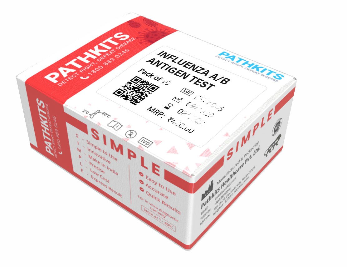Pathkits Simple Influenza A/B Antigen Test Kit - Global Surgicals
