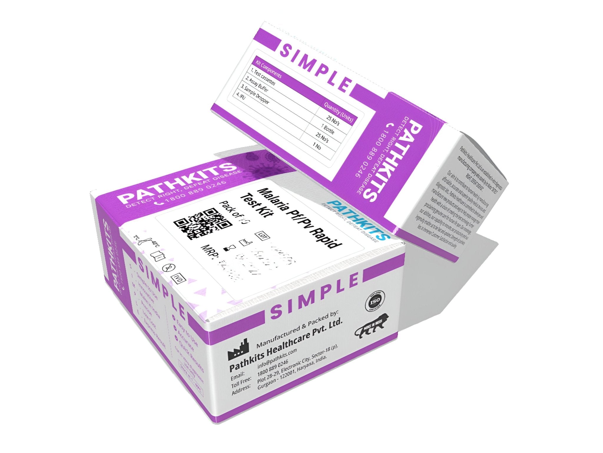 Pathkits Simple Pf/Pv Malaria Rapid Card - Global Surgicals