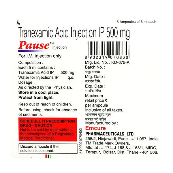 Pause Injection 5ml - Global Surgicals