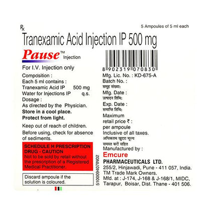 Pause Injection 5ml - Global Surgicals