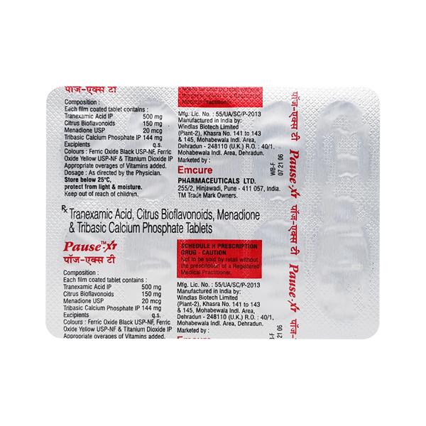Pause XT Tablet 10'S - Global Surgicals