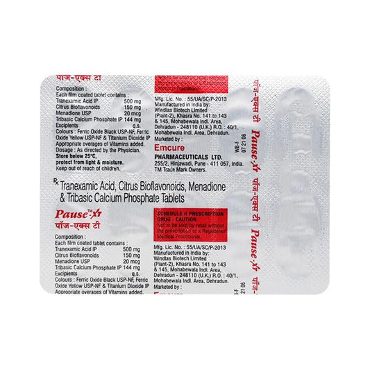 Pause XT Tablet 10'S - Global Surgicals