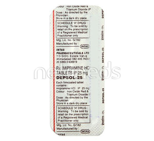 Depsol 25mg Tablet 10'S