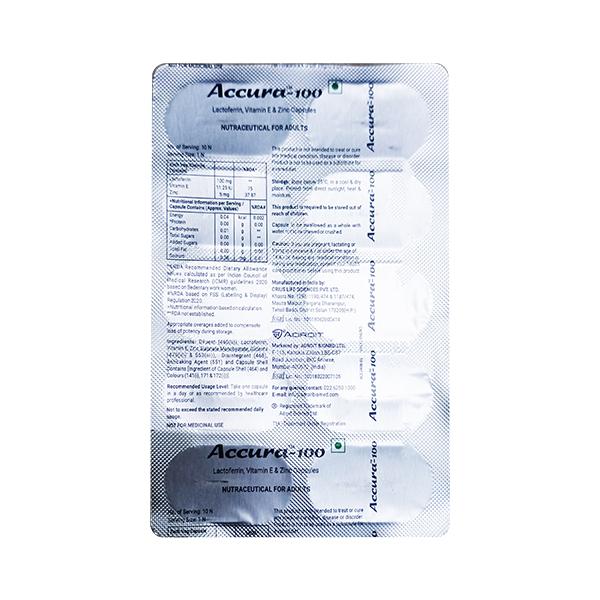 ACCURA 100 Capsule 10's