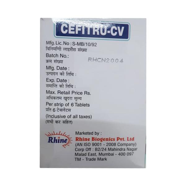 CEFITRU CV Tablet 6's