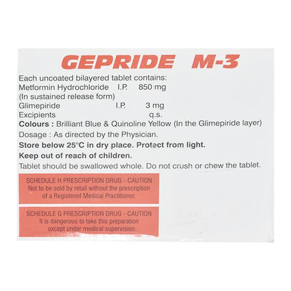 Gepride M3 Tablet 10'S