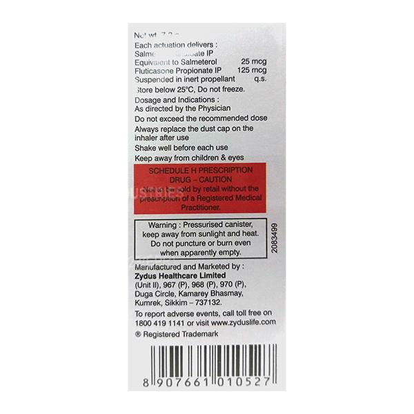 FORAIR 125 WITH DOSE COUNTER Inhaler 120md
