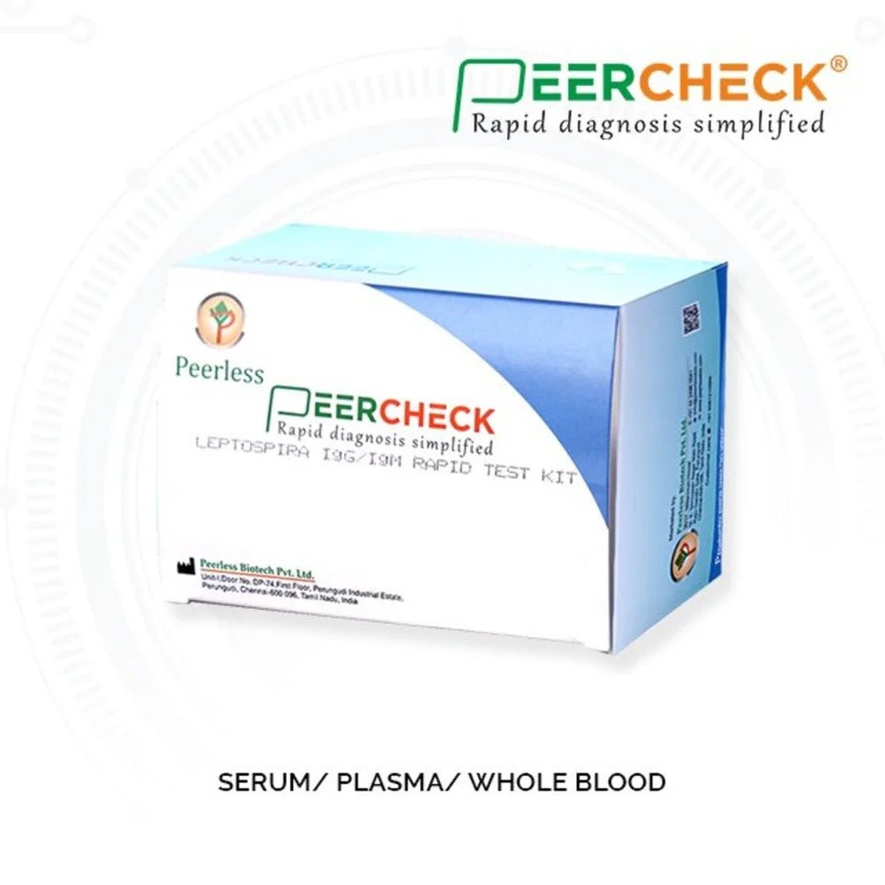 Peercheck Leptospira IgM/IgM Rapid Card - Global Surgicals