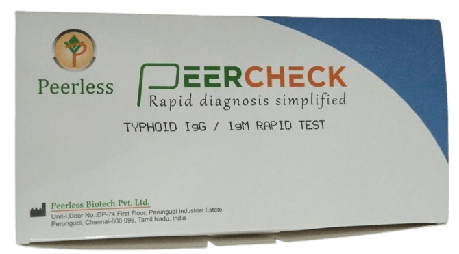 Peercheck Typhoid IgG/IgM Rapid Card - Global Surgicals