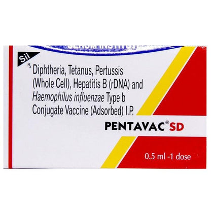 Pentavac SD (1Dose) Vaccine 0.5ml - Global Surgicals