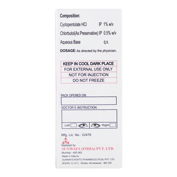 Pentolate Eye Drops 5ml - Global Surgicals