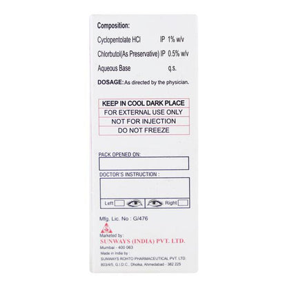 Pentolate Eye Drops 5ml - Global Surgicals