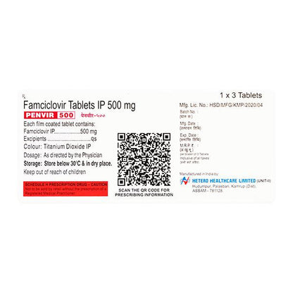 Penvir 500mg Tablet 3'S - Global Surgicals