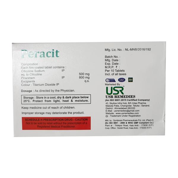 PERACIT Tablet 10's - Global Surgicals