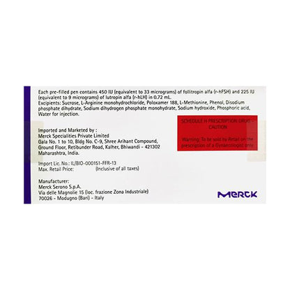 PERGOVERIS 450/225iu Prefilled Pen 0.72ml - Global Surgicals