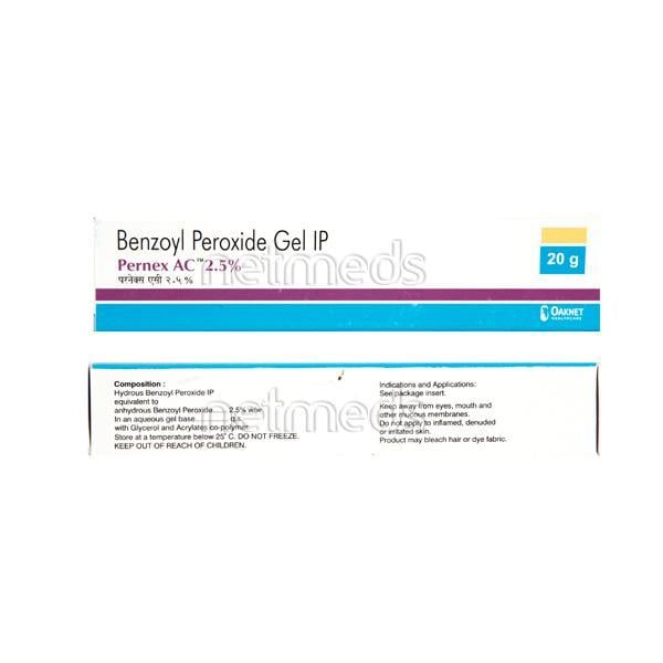 Pernex AC 2.5% Gel 20gm - Global Surgicals
