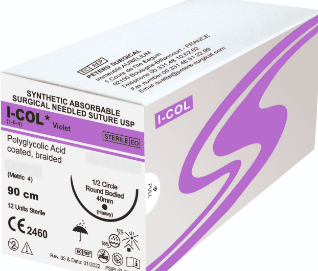 Peters Surgical i - Col Suture 2 - 0 - SFN2317G Pack of 12 - Global Surgicals