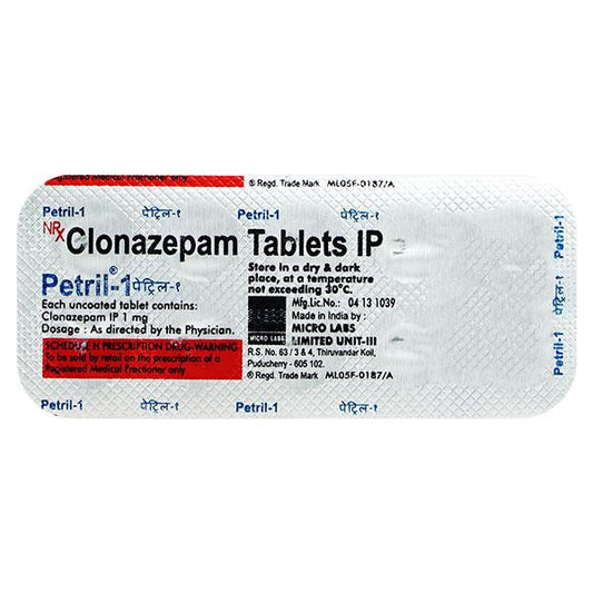 Petril 1mg Tablet 10'S - Global Surgicals