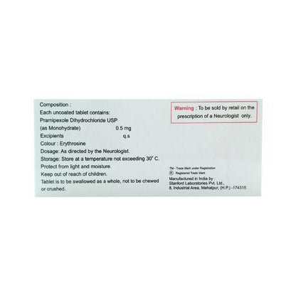 Pexopram 0.5mg Tablet 10'S - Global Surgicals