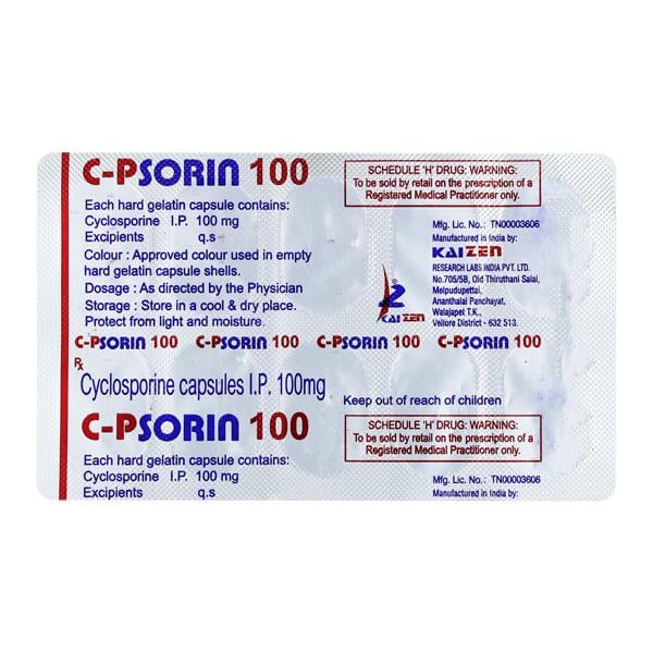 C PSORIN 100 Capsule 10's