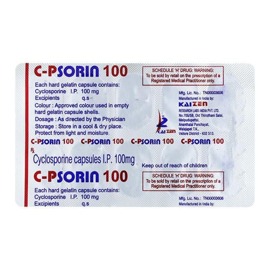 C PSORIN 100 Capsule 10's