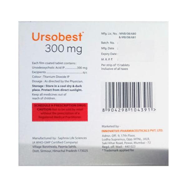 URSOBEST 300mg Tablet 15's