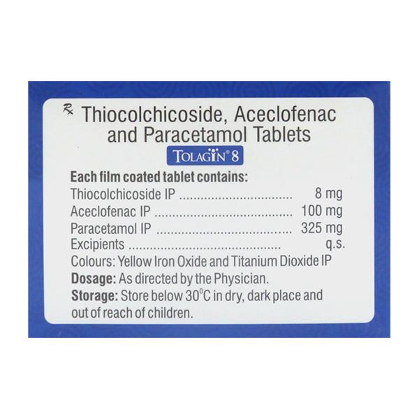 Tolagin 8mg Tablet 10'S
