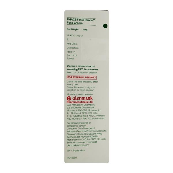 PHACE FCR12 RENOU FACE Cream 40gm - Global Surgicals