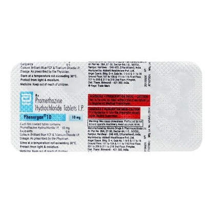Phenergan 10mg Tablet 10'S - Global Surgicals