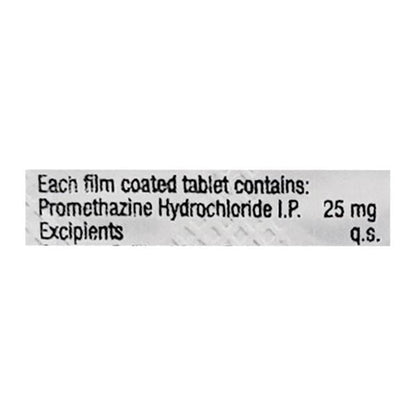 Phenergan 25mg Tablet 10'S - Global Surgicals