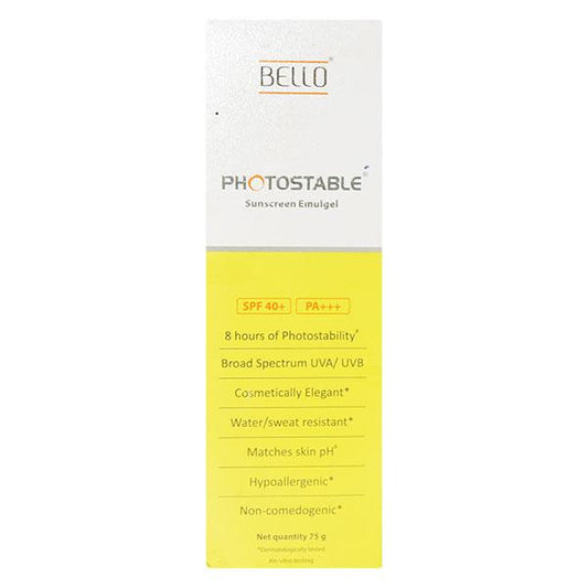 Photostable SPF 40 + PA +++ Sunscreen Emulgel 75gm - Global Surgicals