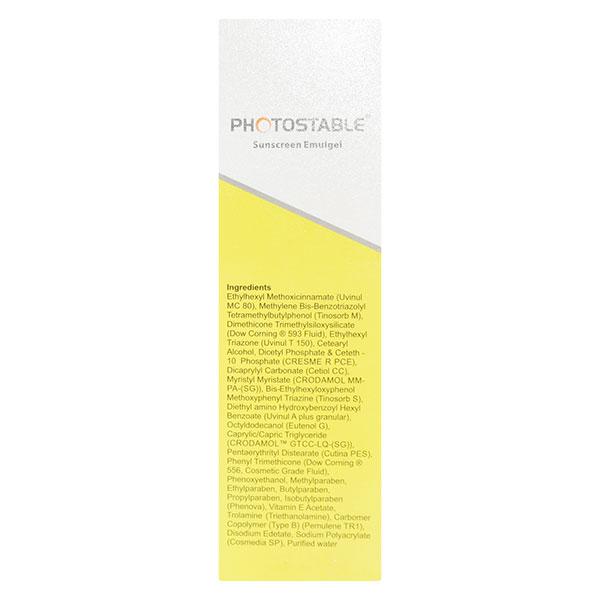 Photostable SPF 40 + PA +++ Sunscreen Emulgel 75gm - Global Surgicals