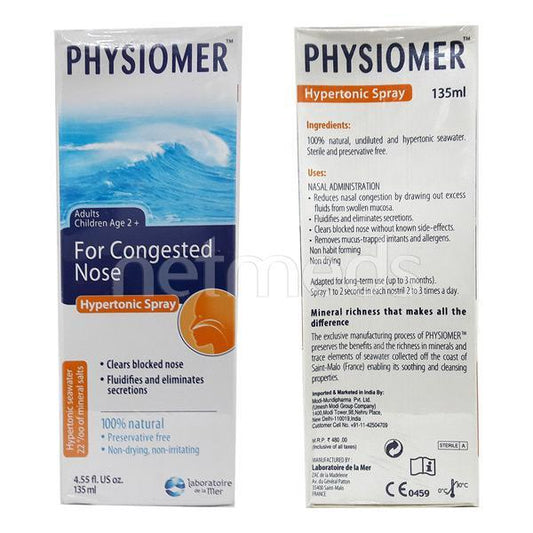 Physiomer Hypertonic Nasal Spray 135ml - Global Surgicals