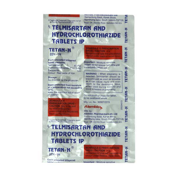 Tetan H 40mg Tablet 15'S