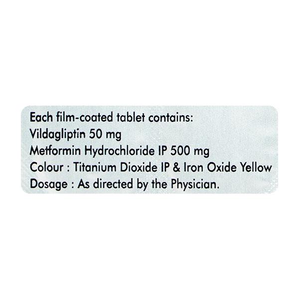 VILDAPRIDE M 50/500mg Tablet 10's