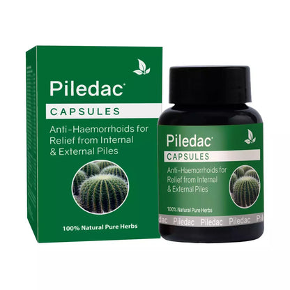 Piledac Capsules (30 Caps) – Ayurvedic Piles Care & Pain Relief | 100% Natural, Pack of 1 - Global Surgicals
