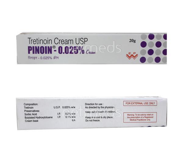 Pinoin 0.025% Cream 20gm - Global Surgicals