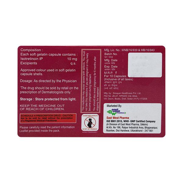 Pinoin 10mg Capsule 10'S - Global Surgicals