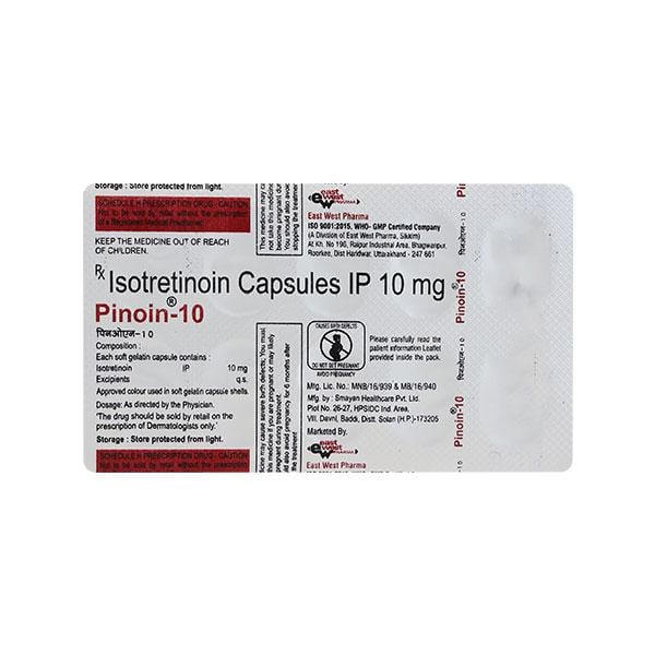 Pinoin 10mg Capsule 10'S - Global Surgicals