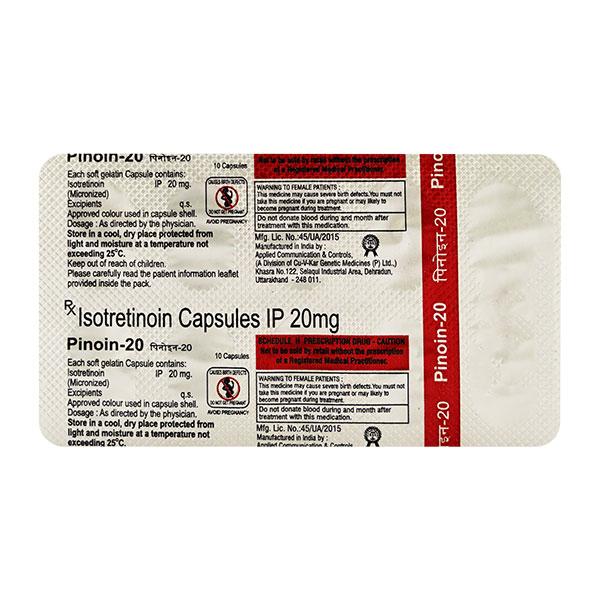 Pinoin 20mg Capsule 10'S - Global Surgicals