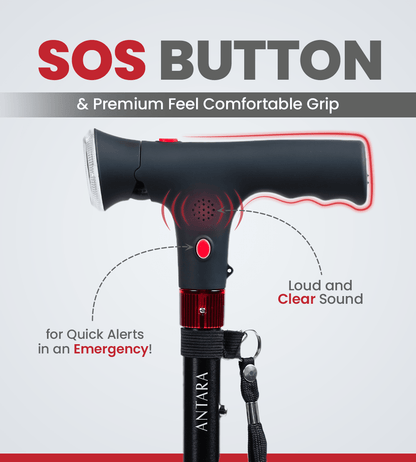 Pivot Lumina SOS Walking Stick - Global Surgicals