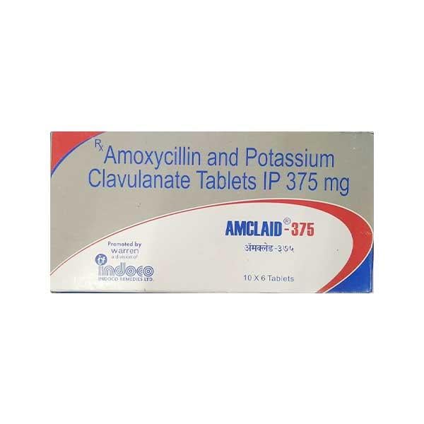 Amclaid 375mg Tablet 6'S