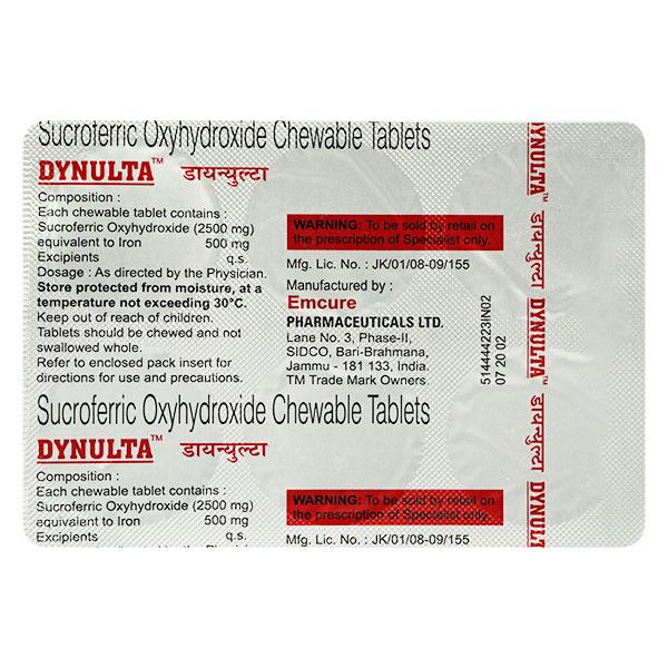 DYNULTA Chewable Tablet 6's