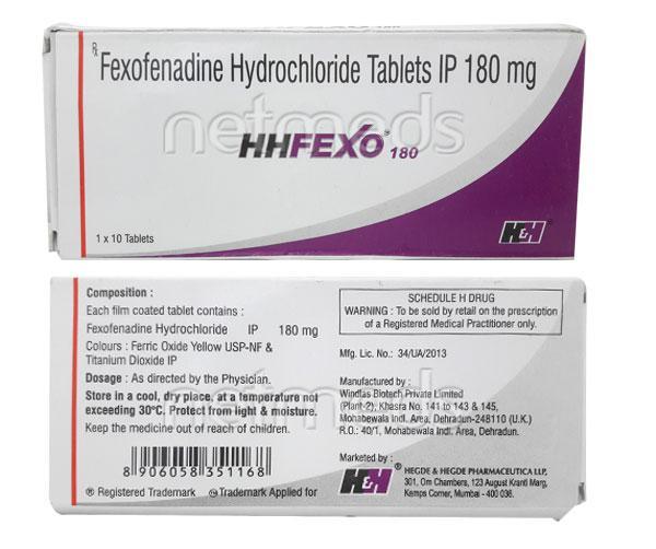 Hhfexo 180mg Tablet 10'S