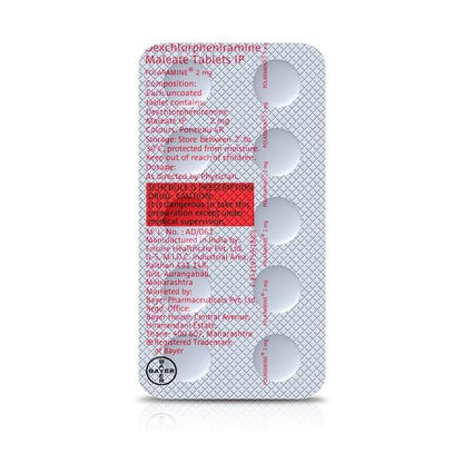 Polaramine 2mg Tablet 10'S - Global Surgicals