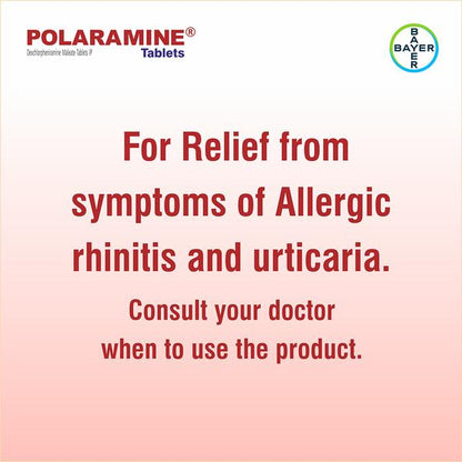 Polaramine 2mg Tablet 10'S - Global Surgicals
