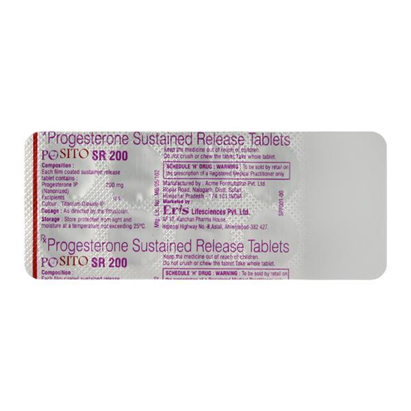Posito SR 200mg Tablet 10'S - Global Surgicals
