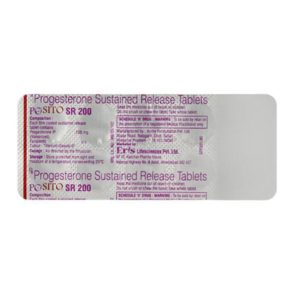 Posito SR 200mg Tablet 10'S - Global Surgicals